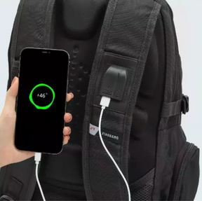 Mochila Grande XIAOBANG Para Notebook Impermeável Com Cadeado Entra USB/Fone