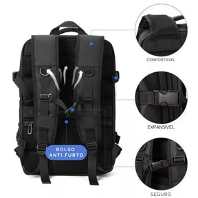 Mochila Executiva Unissex Expansível