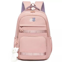 Mochila Feminina Little Rabbit Para Faculdade e Escolar Com Chaveiro
